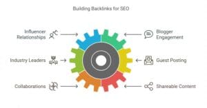 8. Build Quality Backlinks Backlinks remain a vital component of SEO. Focus on building relationships with influencers, bloggers, and industry leaders to earn high-quality backlinks. Guest posting, collaborations, and creating shareable content can help you gain valuable links that boost your site’s authority and search rankings. 